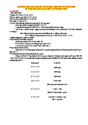 Phương pháp giải bài tập Sinh học 12 - Bài 12 Di truyền liên kết với giới tính và tích hợp